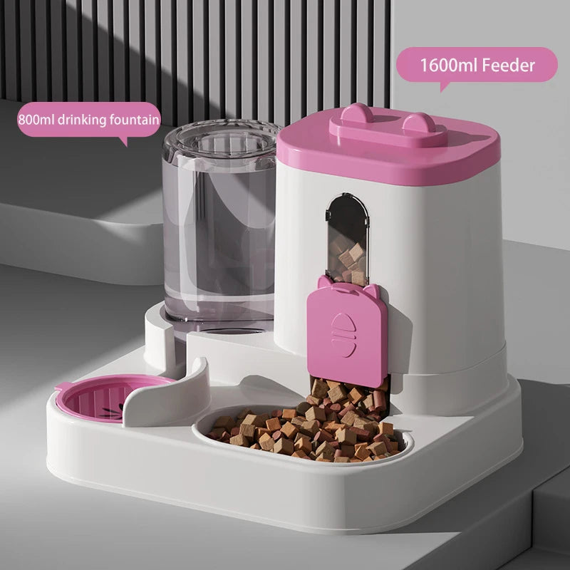 Large Capacity Automatic Pet Feeder & Water Dispenser