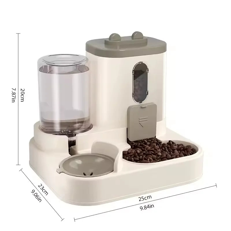 Large Capacity Automatic Pet Feeder & Water Dispenser