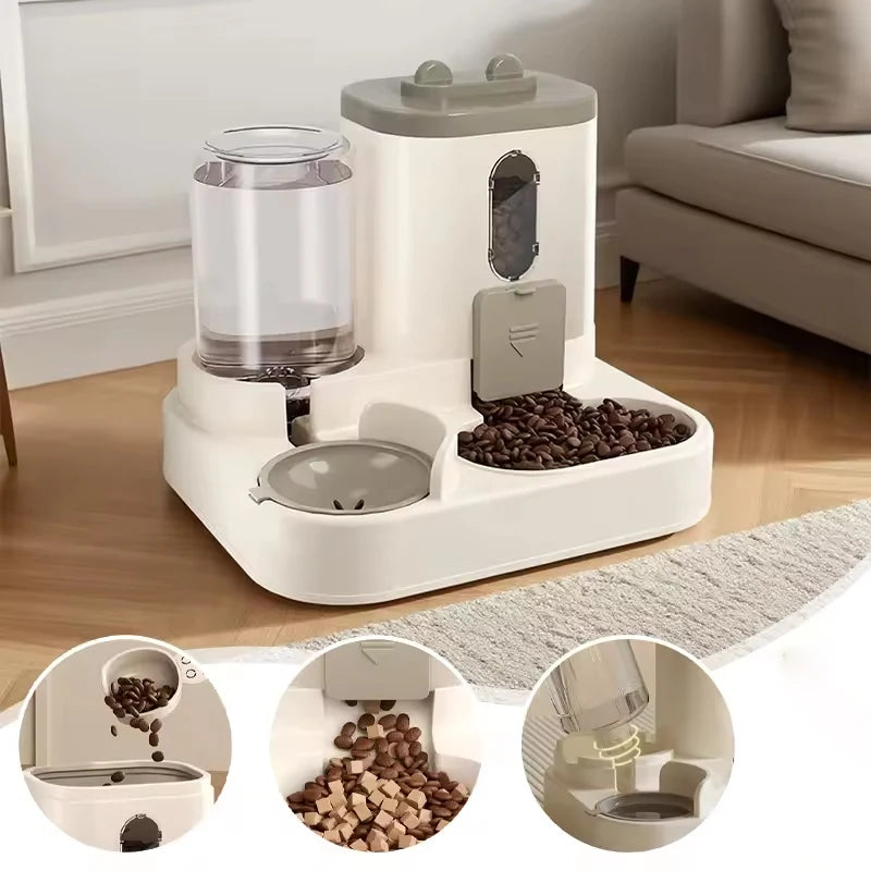 Large Capacity Automatic Pet Feeder & Water Dispenser