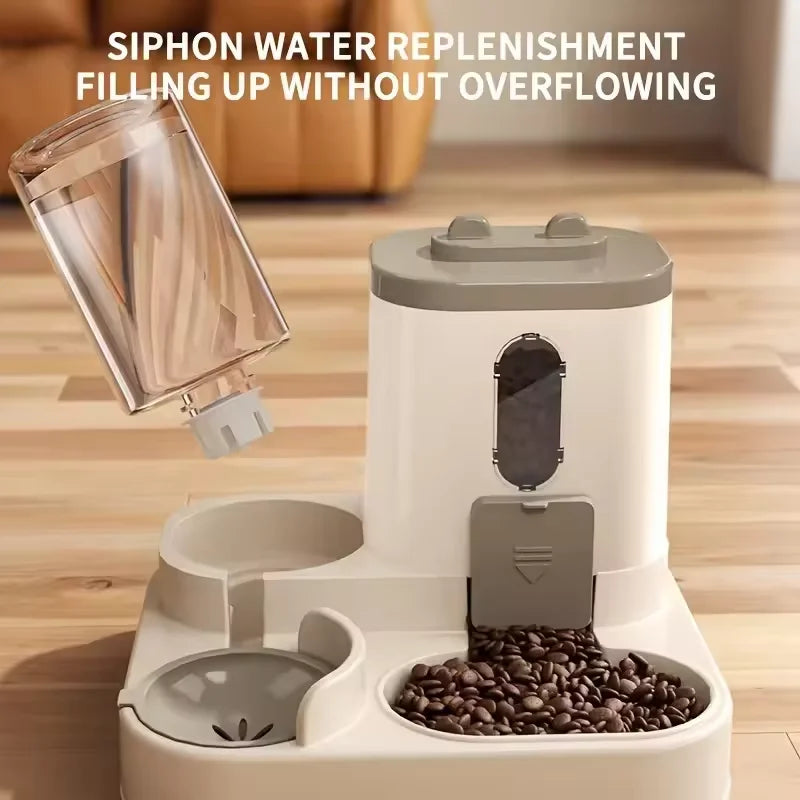 Large Capacity Automatic Pet Feeder & Water Dispenser