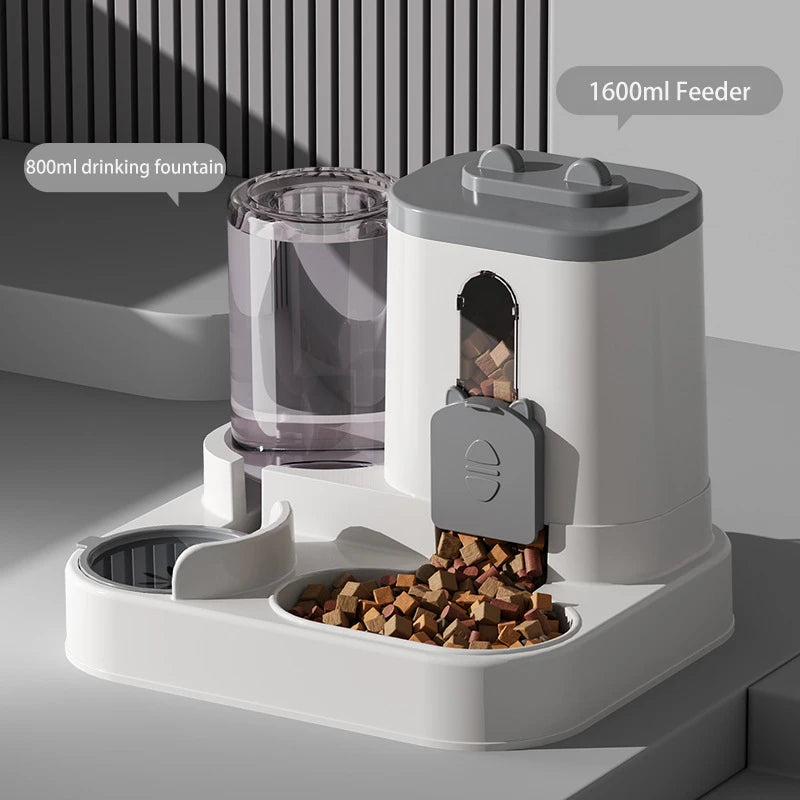 Large Capacity Automatic Pet Feeder & Water Dispenser