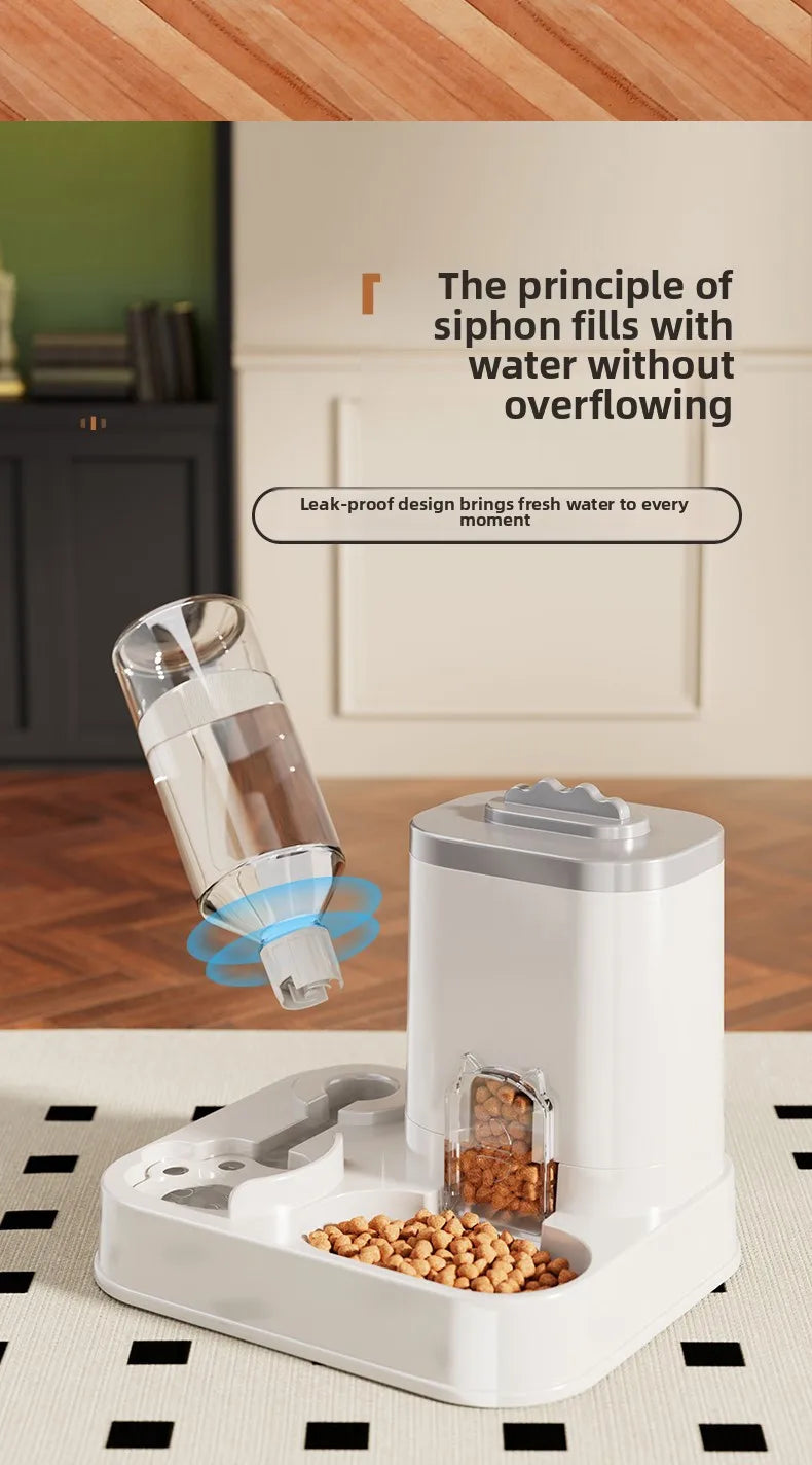 Automatic Pet Feeder & Water Dispenser – Large