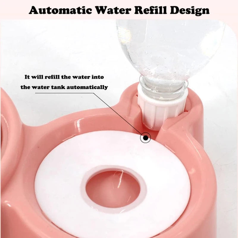 Automatic Pet Food & Water Bowl