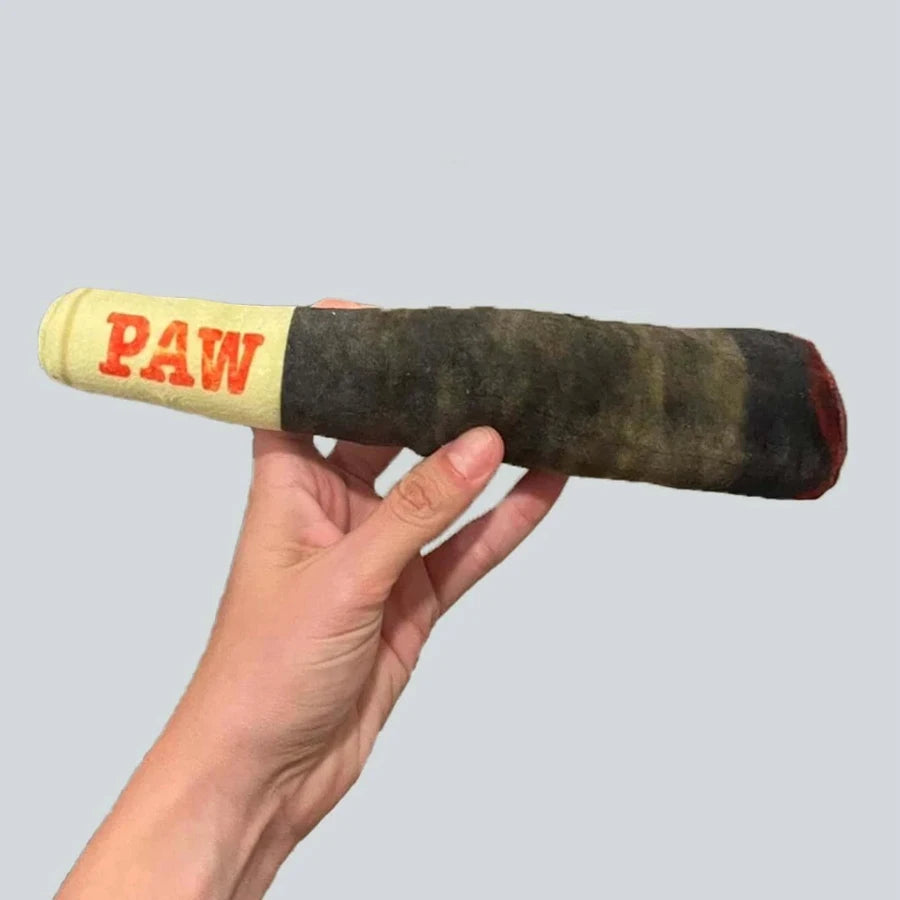Cigar Plush Squeaky Dog Toy
