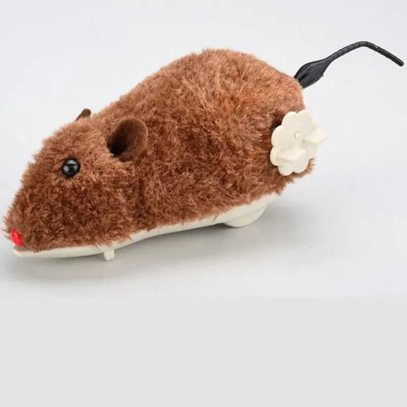 Plush Running Mouse Toy for Cats & Dogs