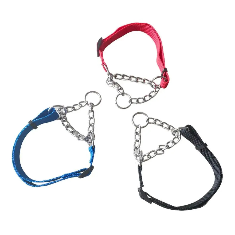 Nylon Slip Training Collar with Chain Link