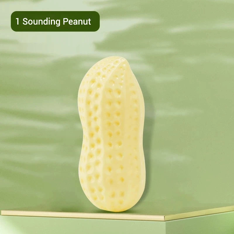 Peanut Squeaky Vegetable Dog Toy