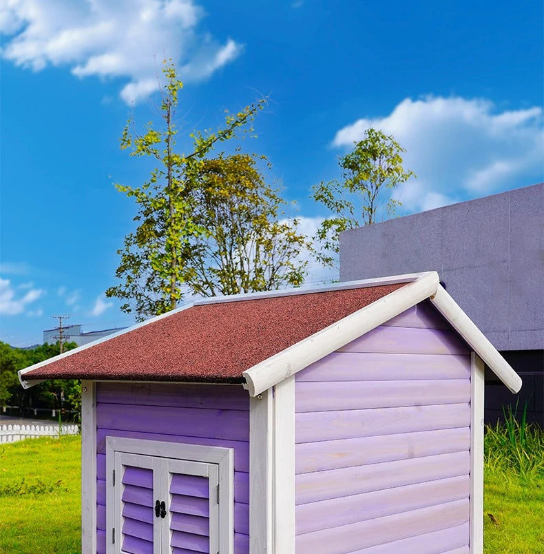 Large Solid Wood Outdoor Dog House