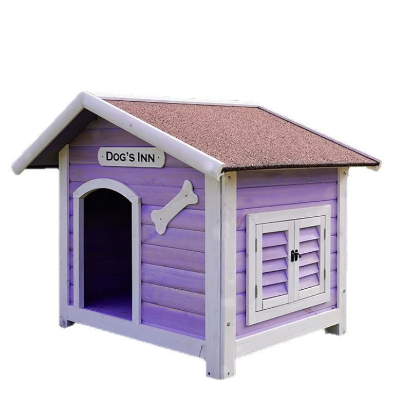 Large Solid Wood Outdoor Dog House