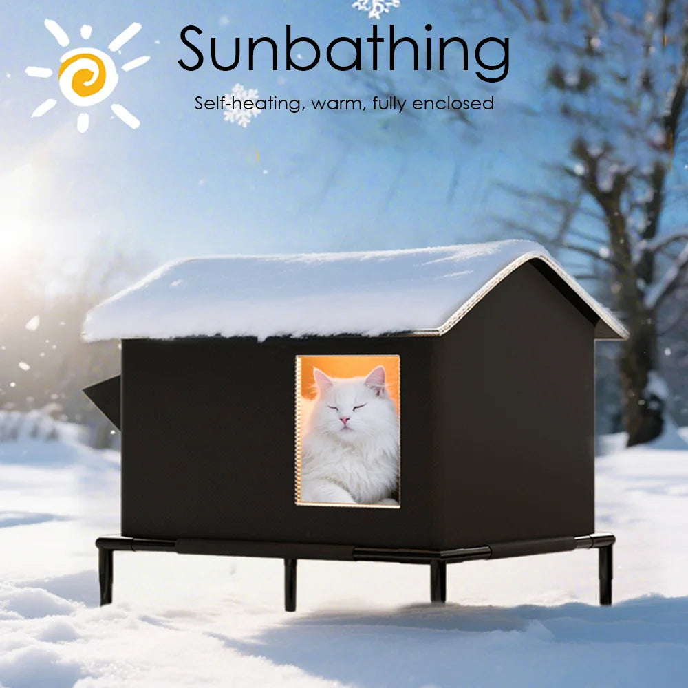 Insulated Self-Warming Outdoor Cat House