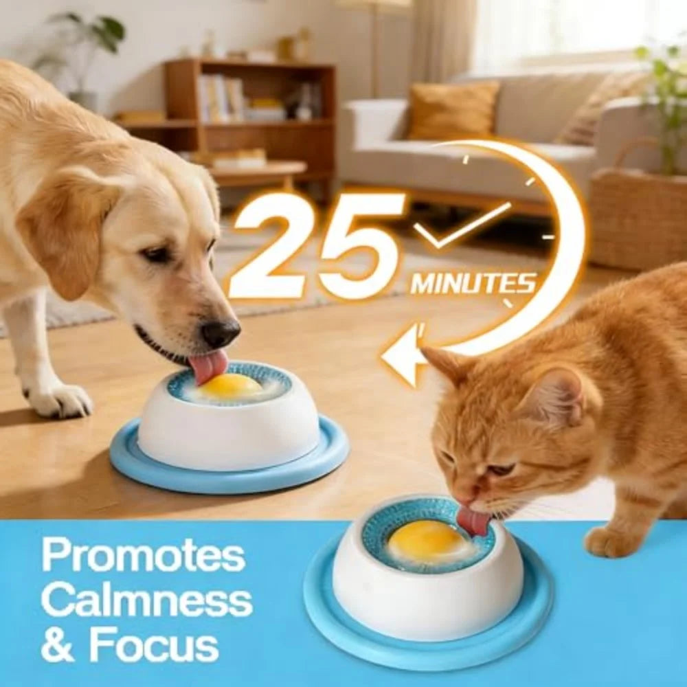 Interactive Slow Feeder Dog & Cat Bowl - Lick & Training Toy