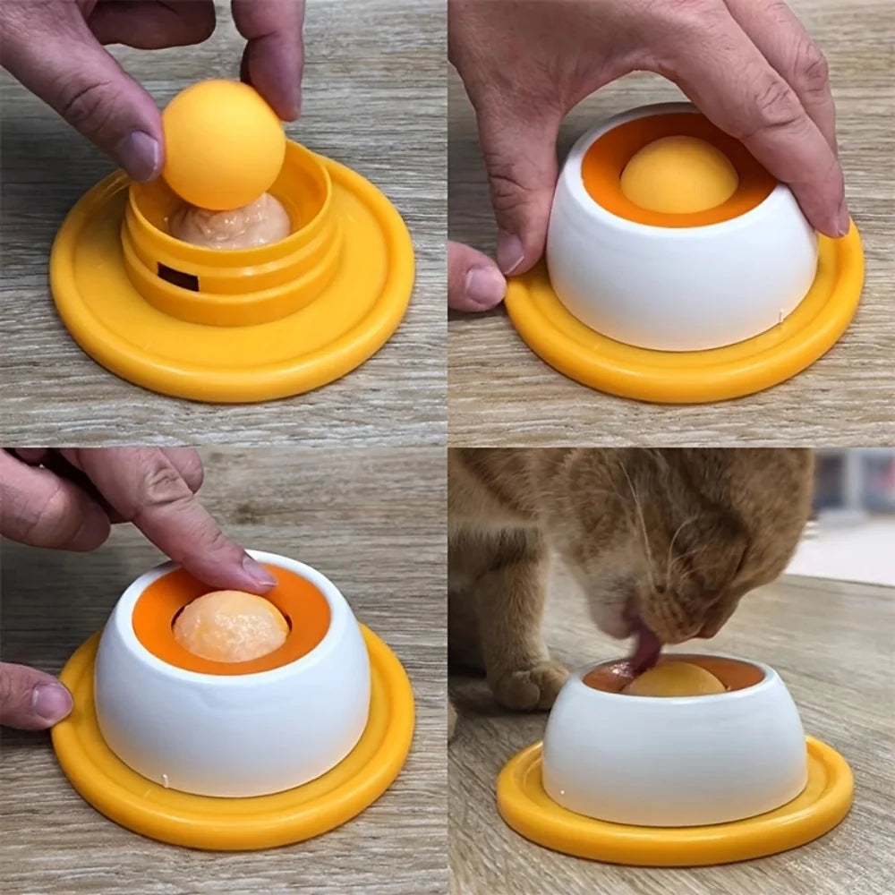 Interactive Slow Feeder Dog & Cat Bowl - Lick & Training Toy