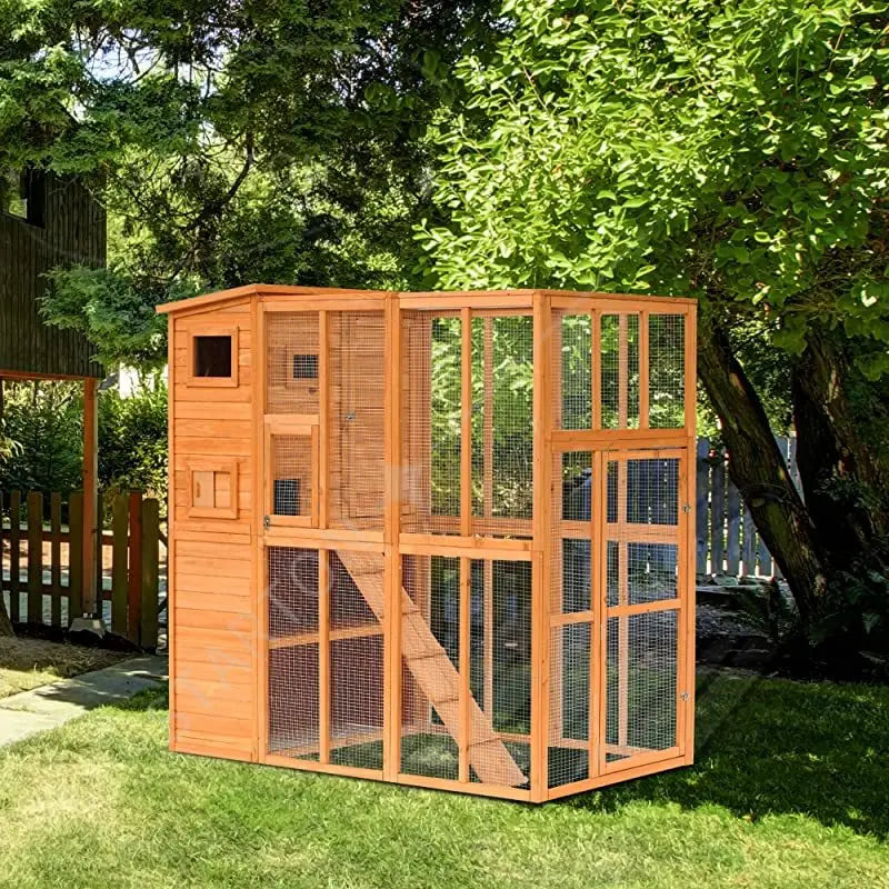 Luxury Solid Wood Outdoor Pet Villa