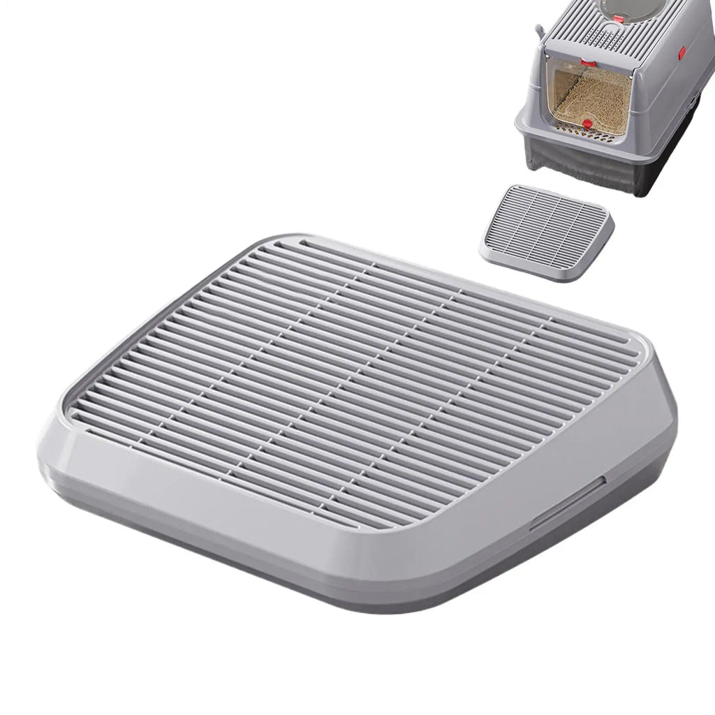 Elevated Anti-Tracking Cat Litter Catcher Tray