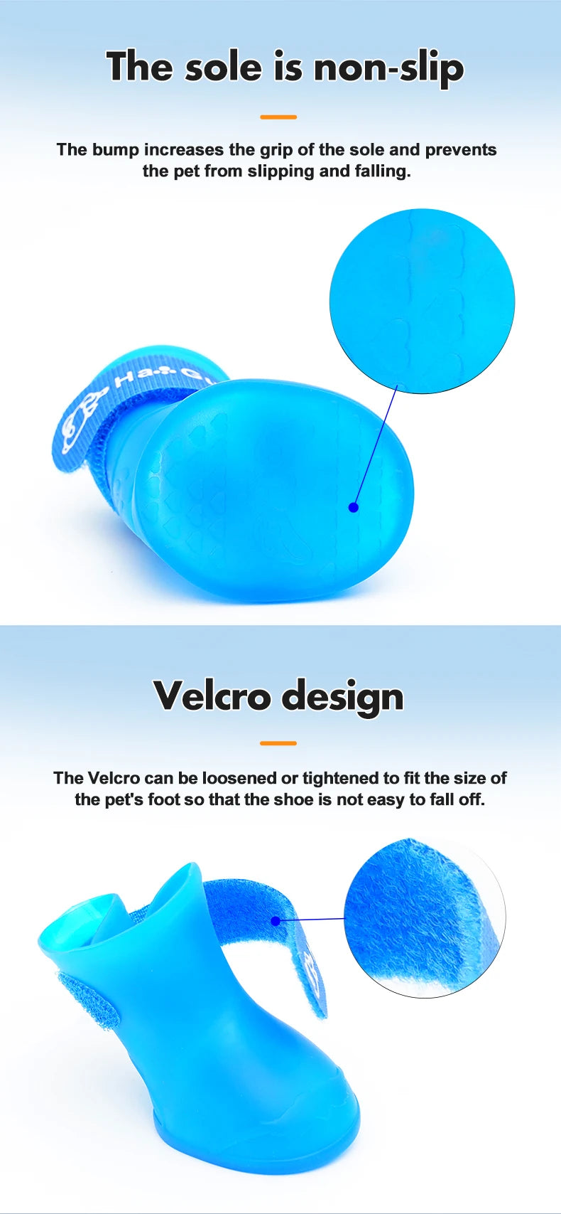 Waterproof Non-Slip Pet Rain Shoes