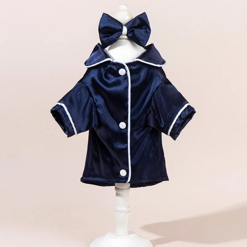 Pet Pajama Set with Flower Headband