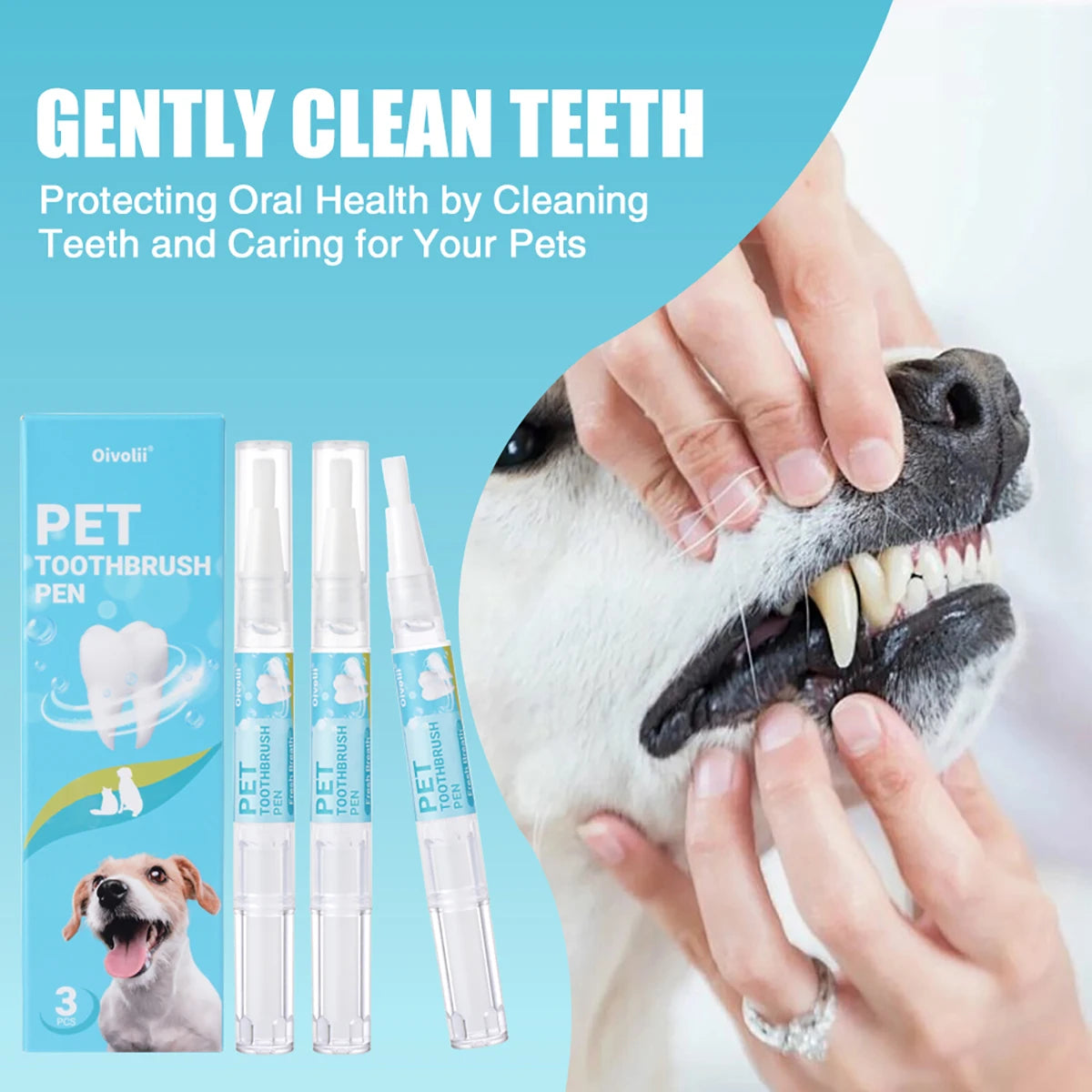 Pet Teeth Cleaning Pen & Gel Set