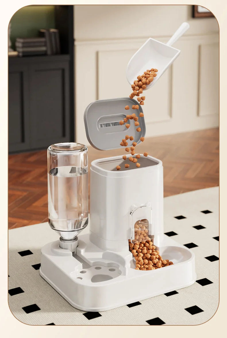 Automatic Pet Feeder & Water Dispenser – Large