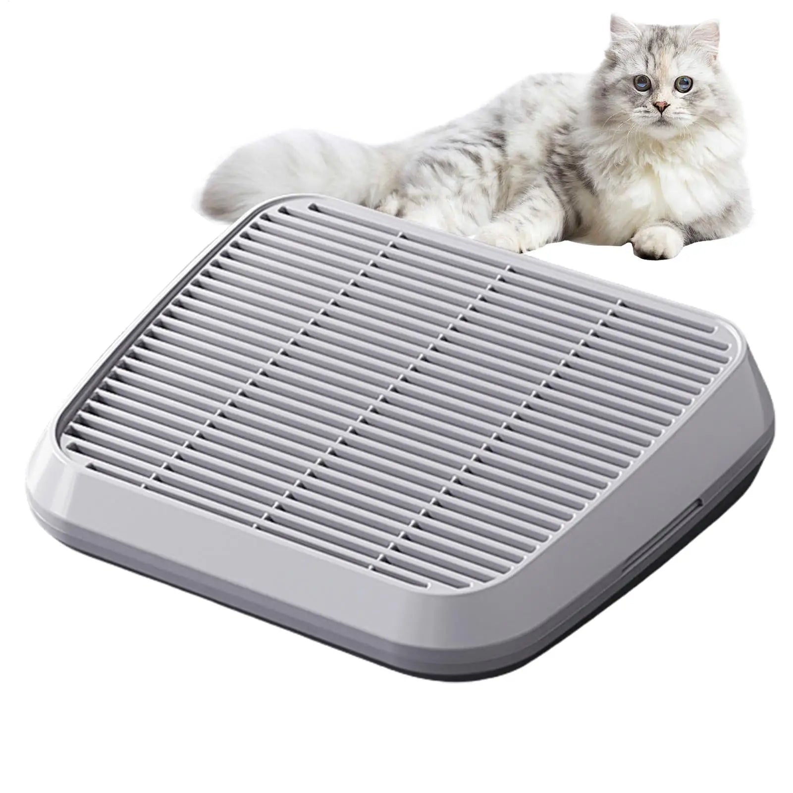 Elevated Anti-Tracking Cat Litter Catcher Tray