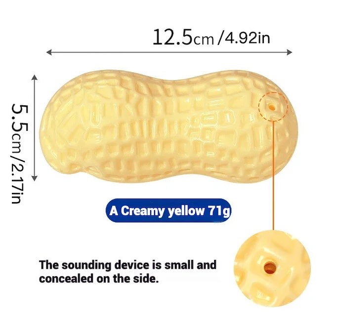 Peanut Squeaky Vegetable Dog Toy