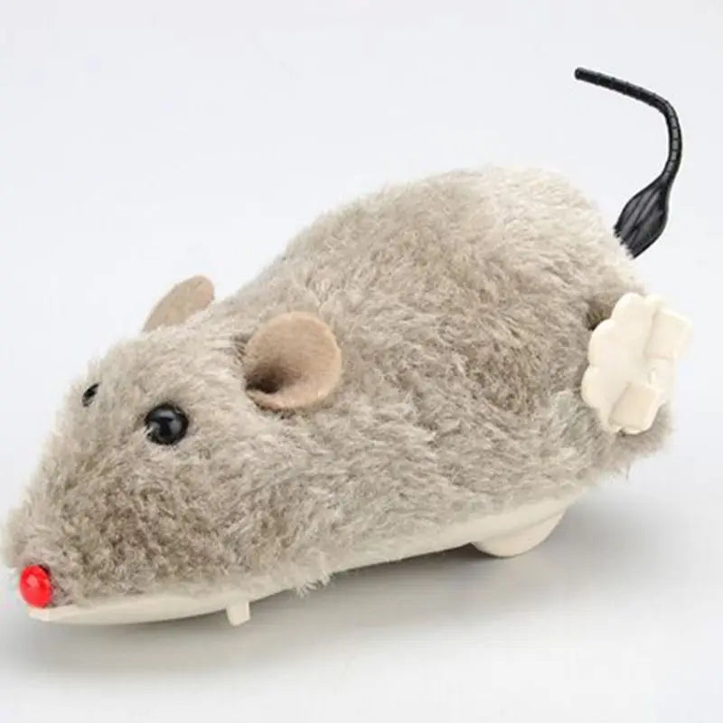 Plush Running Mouse Toy for Cats & Dogs