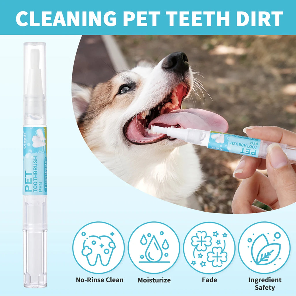 Pet Teeth Cleaning Pen & Gel Set