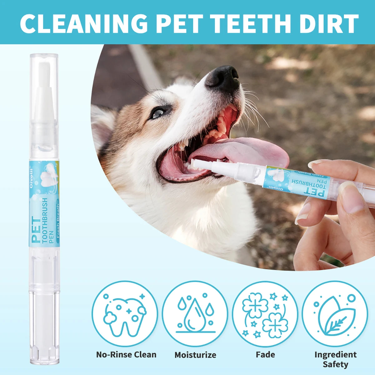 Pet Teeth Cleaning Pen & Gel Set