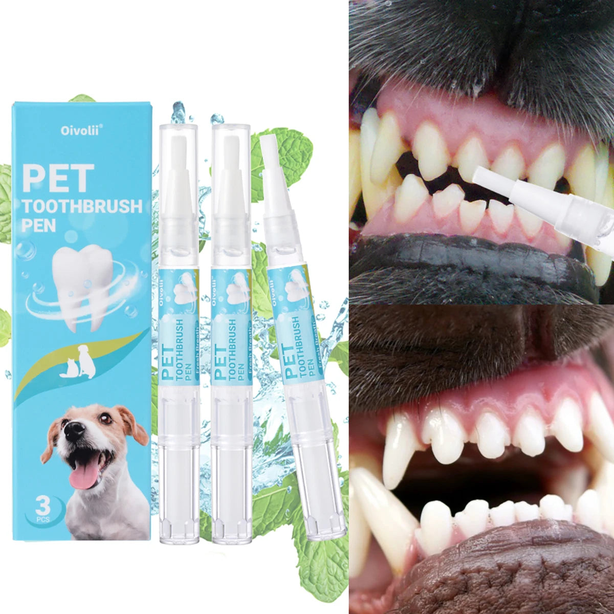 Pet Teeth Cleaning Pen & Gel Set