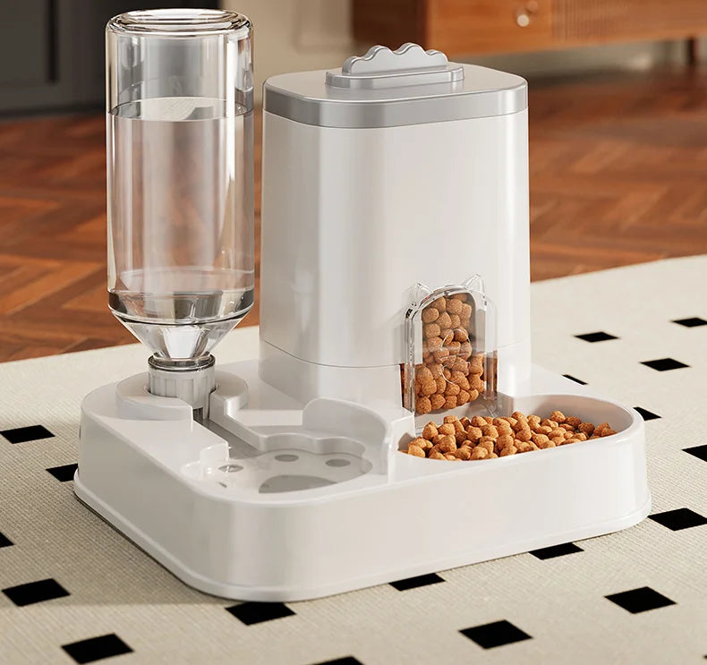Automatic Pet Feeder & Water Dispenser – Large