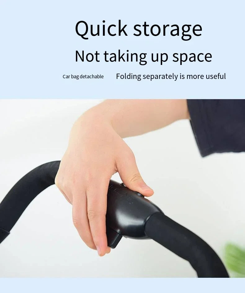 3-in-1 Foldable Pet Stroller & Carrier