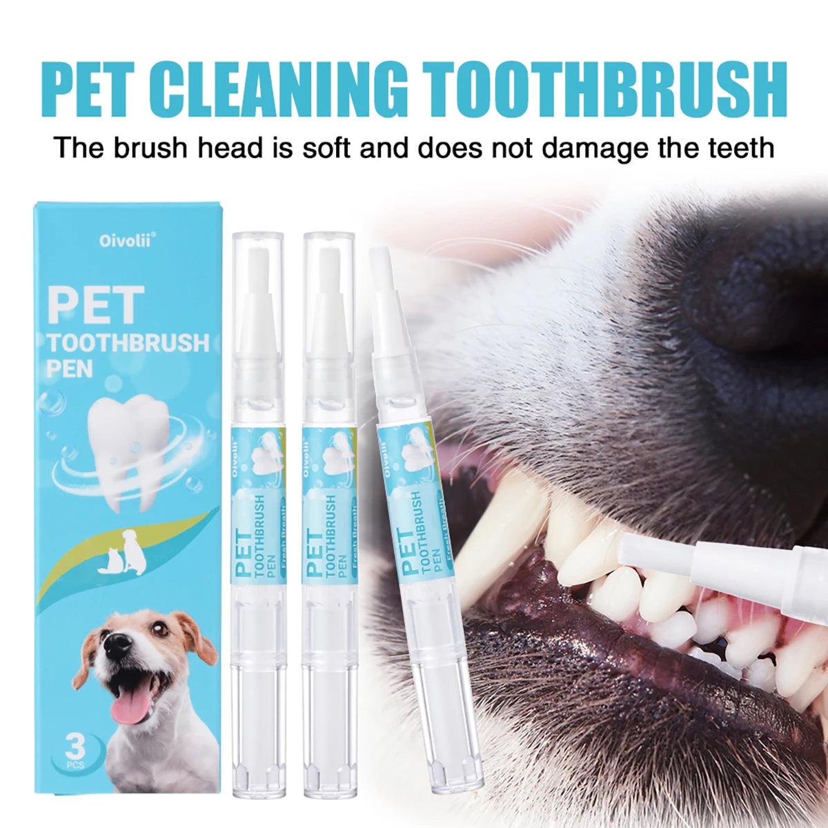 Pet Teeth Cleaning Pen & Gel Set