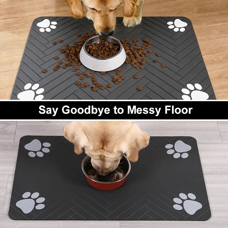 Quick-Dry Pet Feeding Mat