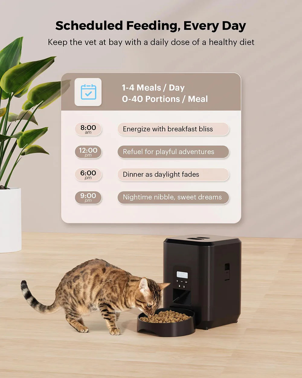 2L Smart Auto Pet Feeder