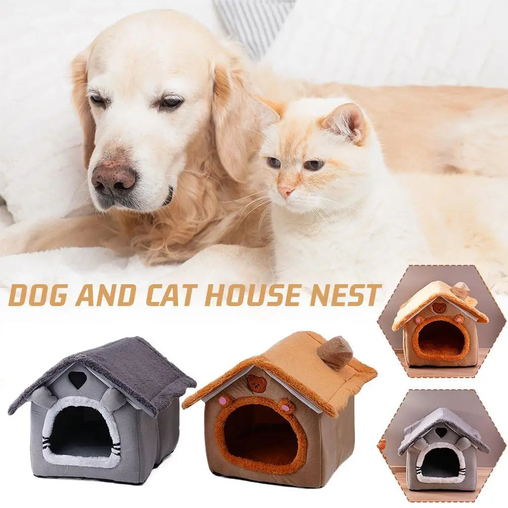 All-Season House-Style Pet Bed