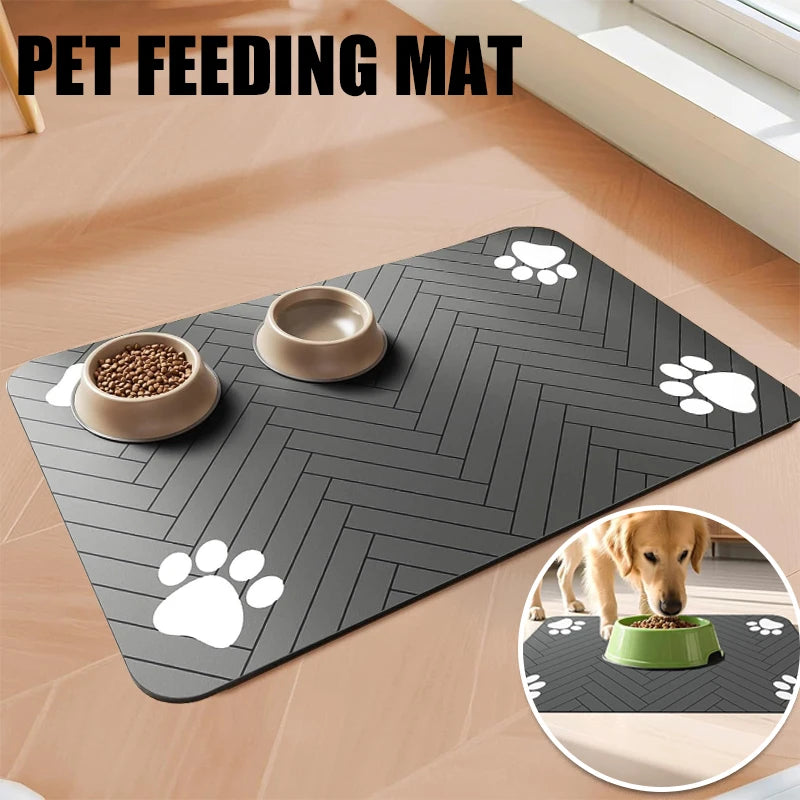 Quick-Dry Pet Feeding Mat