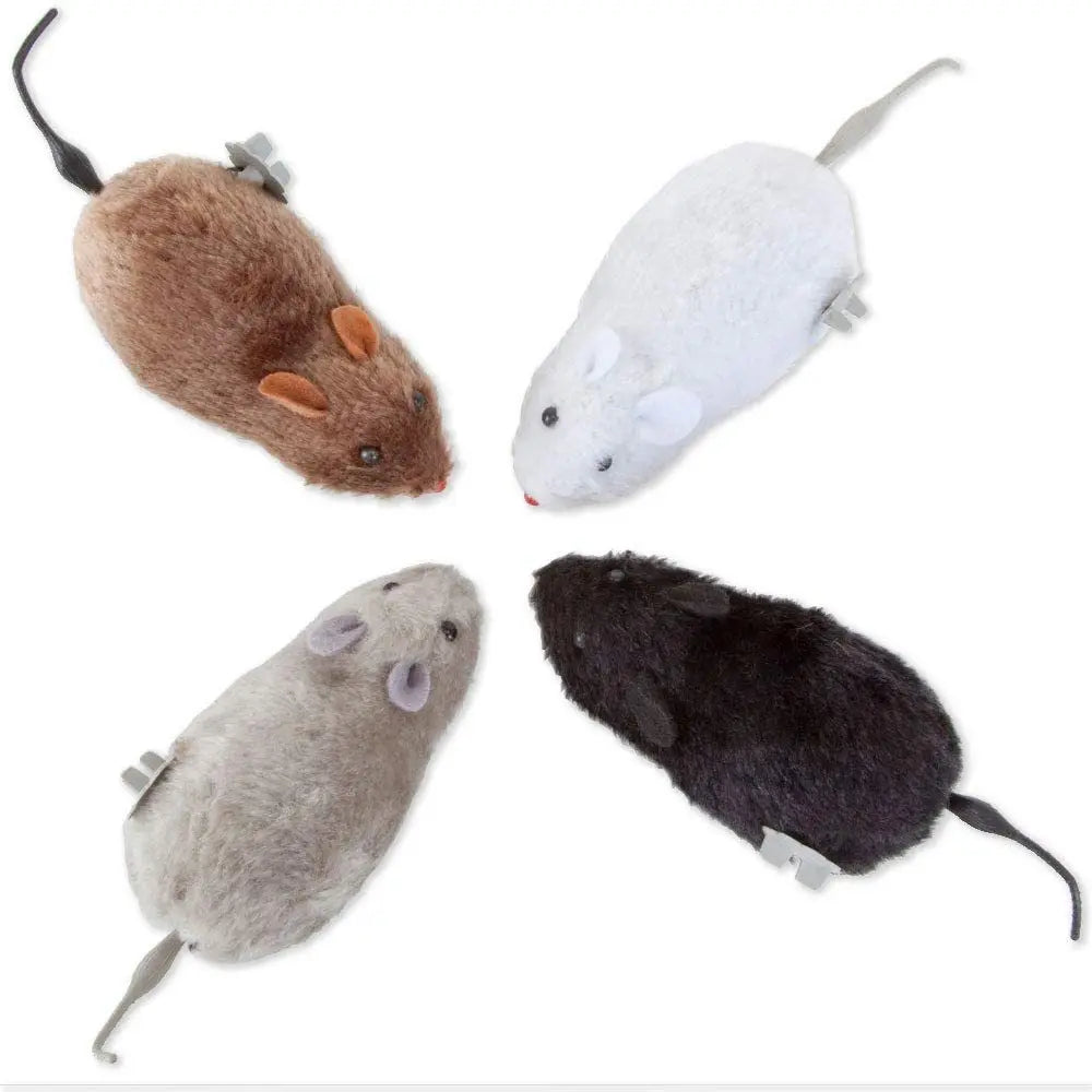 Plush Running Mouse Toy for Cats & Dogs
