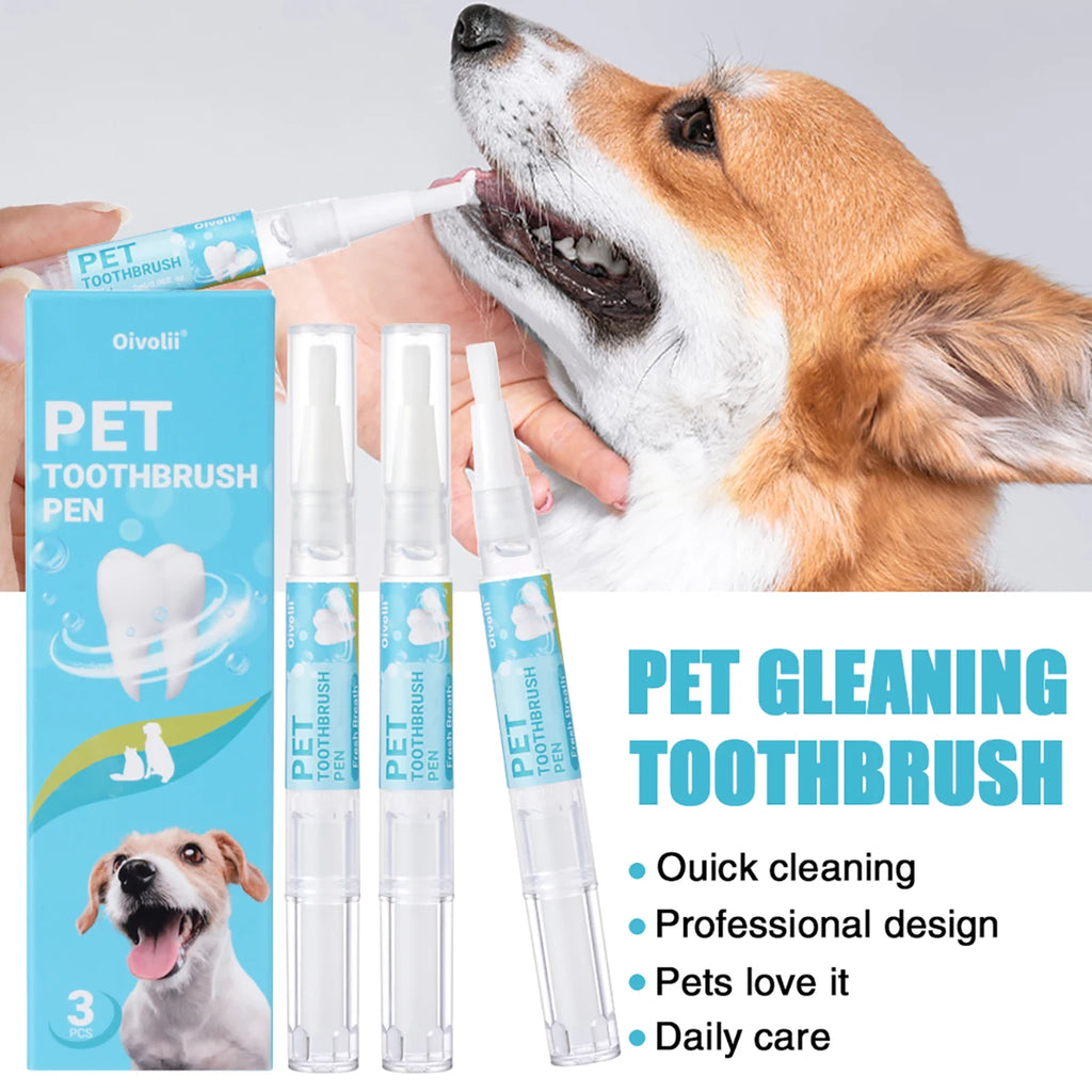 Pet Teeth Cleaning Pen & Gel Set