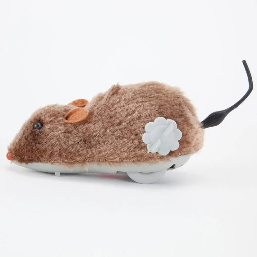 Plush Running Mouse Toy for Cats & Dogs