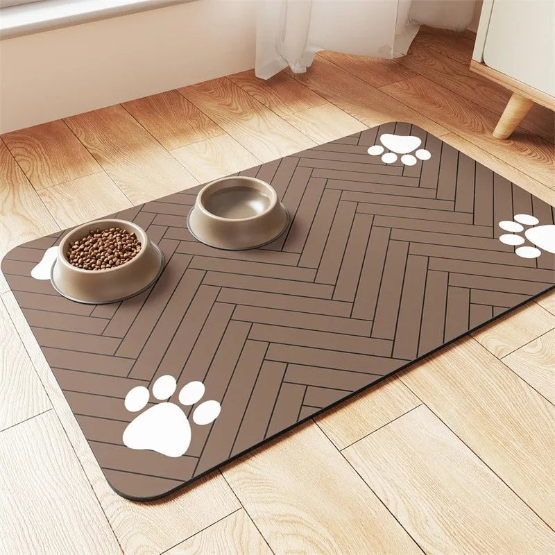 Quick-Dry Pet Feeding Mat