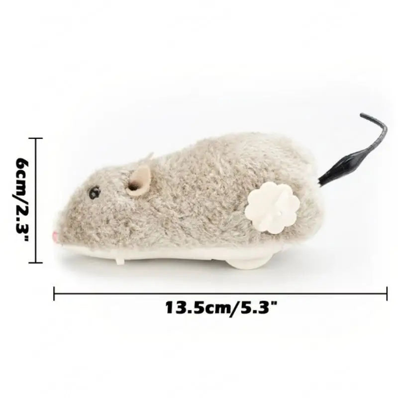 Plush Running Mouse Toy for Cats & Dogs