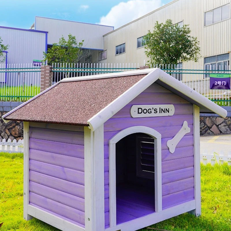 Large Solid Wood Outdoor Dog House