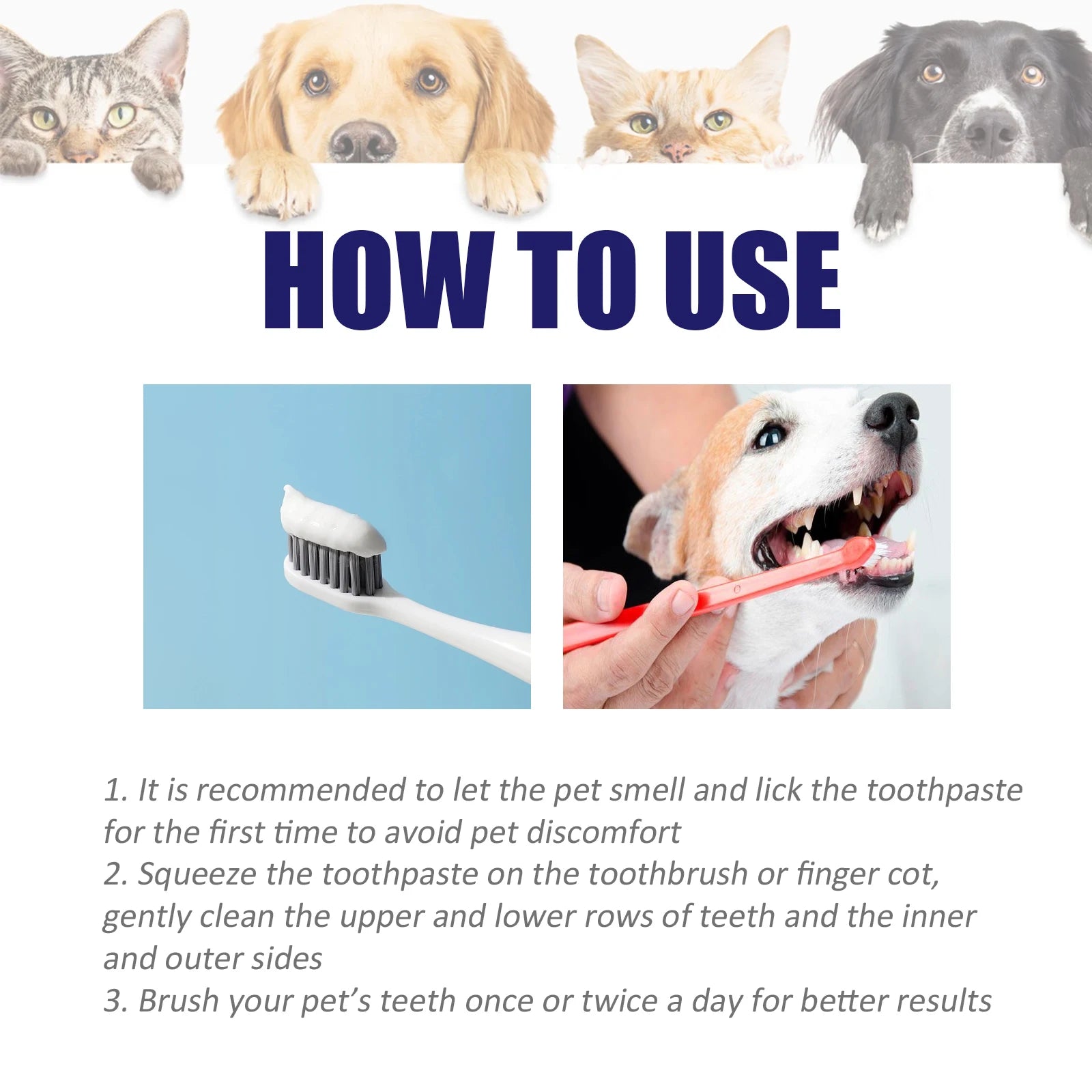 Pet Toothpaste – Tartar & Stain Remover