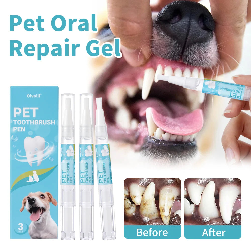 Pet Teeth Cleaning Pen & Gel Set