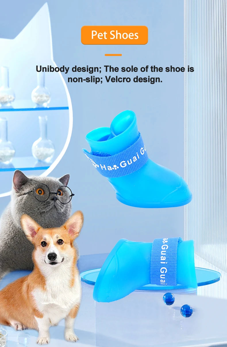 Waterproof Non-Slip Pet Rain Shoes