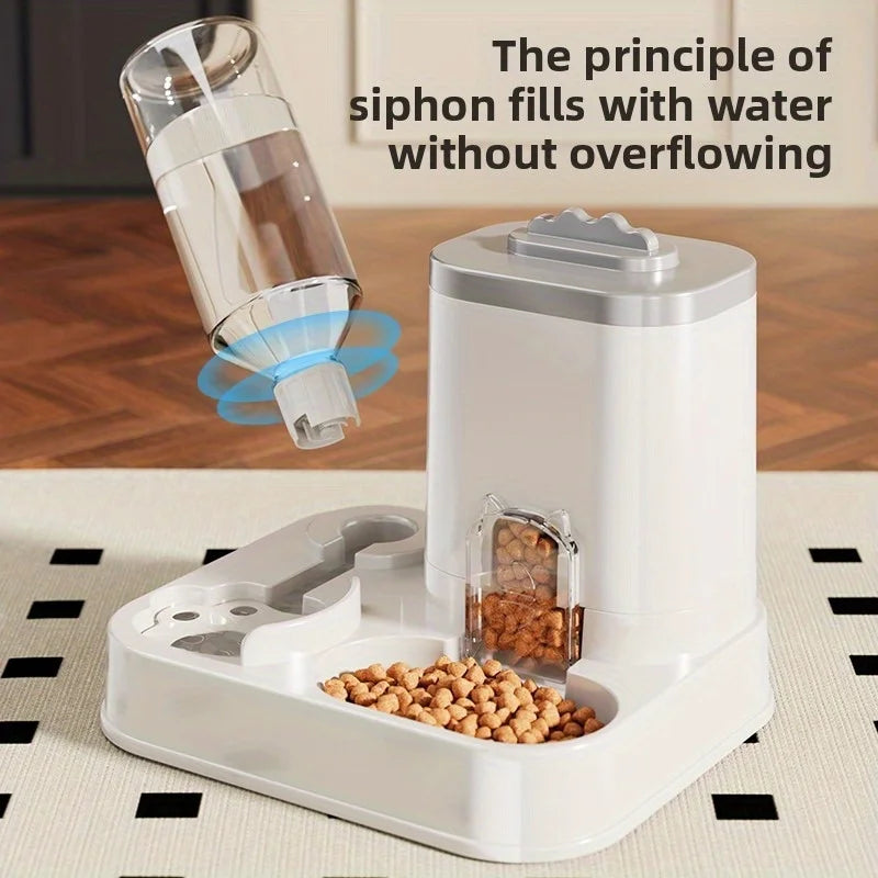 Automatic Pet Feeder & Water Dispenser – Large