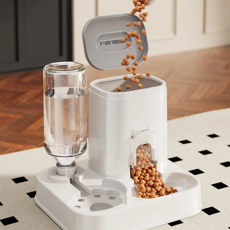Automatic Pet Feeder & Water Dispenser – Large