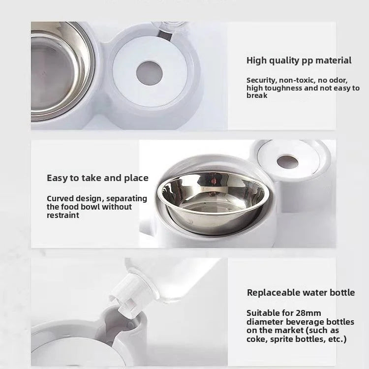 Automatic Pet Food & Water Bowl
