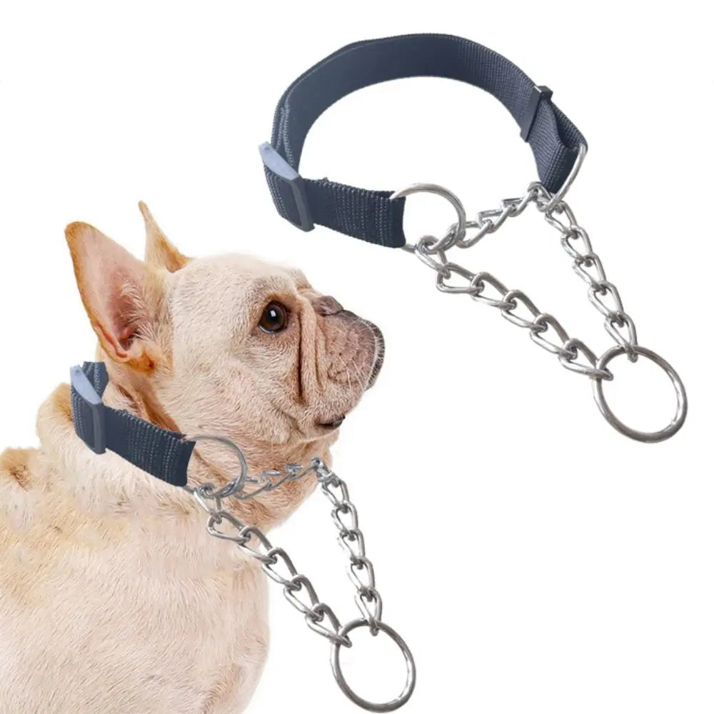 Nylon Slip Training Collar with Chain Link
