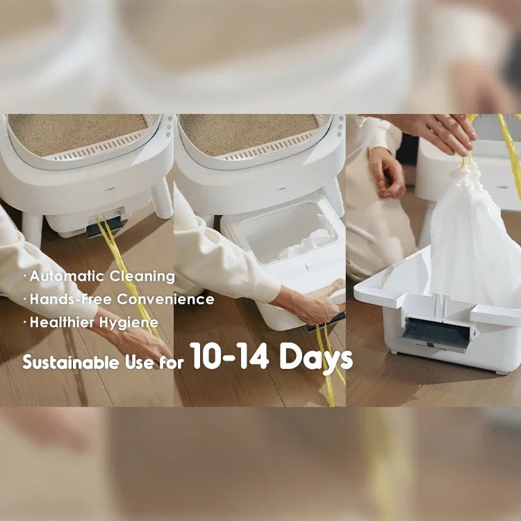 Self-Cleaning Bentonite Cat Litter Box